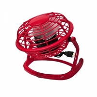 Ventilator de masa, cu USB, diametru 14 cm, rosu, Vivo T1527-RED